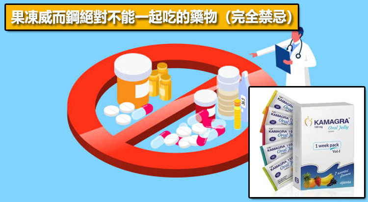 果凍威而鋼絕對不能一起吃的藥物（完全禁忌）
